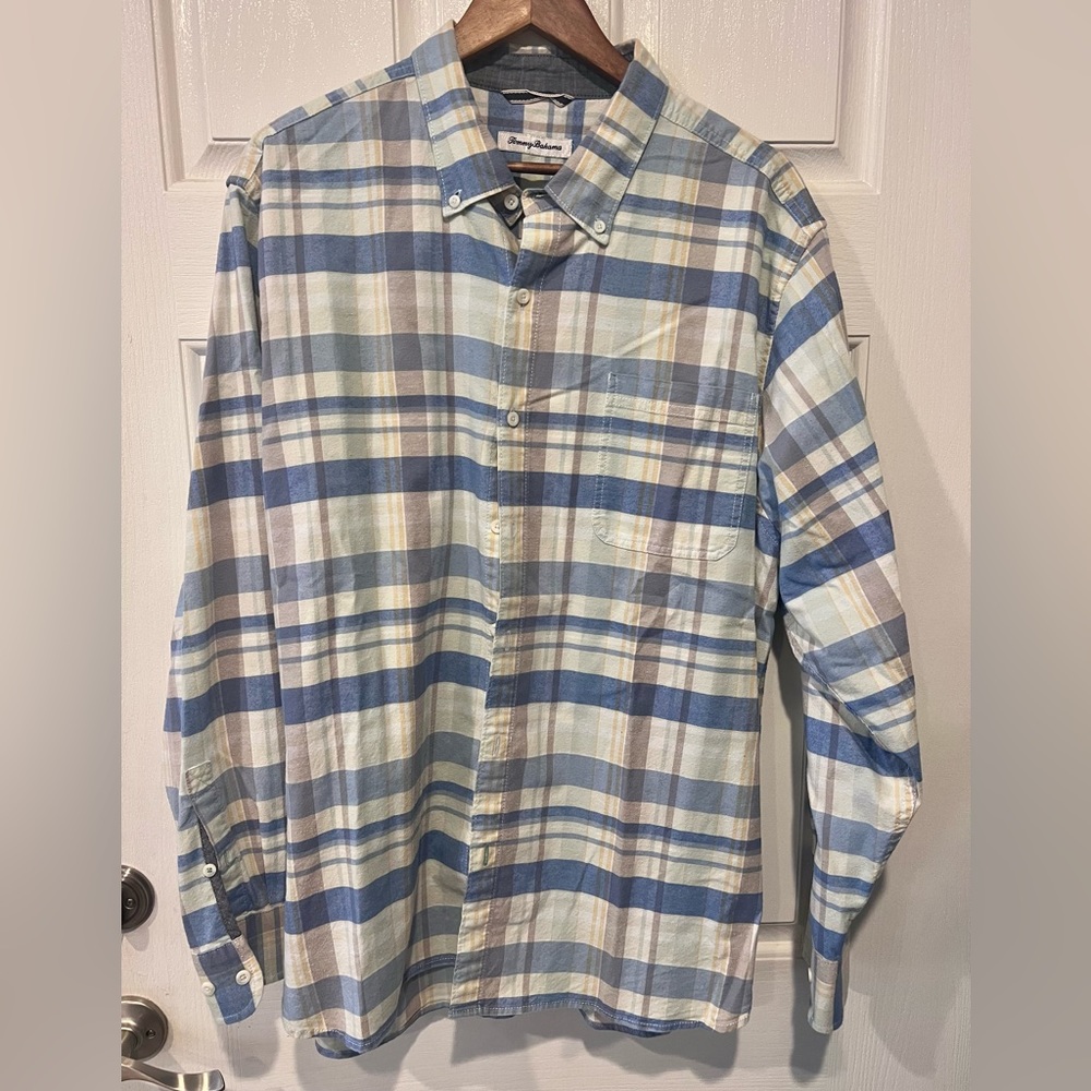 Tommy Bahama “Mumbai Madras” button down - size XL